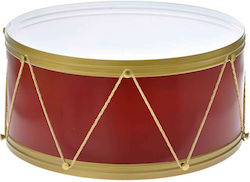 Iliadis Christmas Metal Drum Figure Red 30x61x30cm