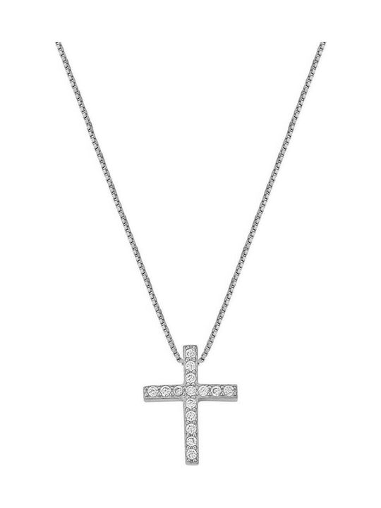 Kreuz aus Silber mit Kette