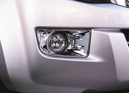 Car Brand Logo Isuzu D-Max Chrome Covers for Front Fog Lamps 495 Isuzu D-max 2012-2015