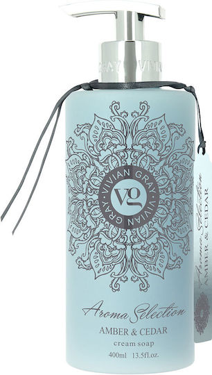 Vivian Gray Aroma Auswahl Amber & Zeder Flüssige Seife mit Pumpe 400ml