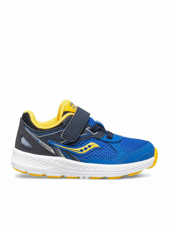 Cohesion Waterproof Kids Sports Shoes Running with Hoop & Loop Closure Blue