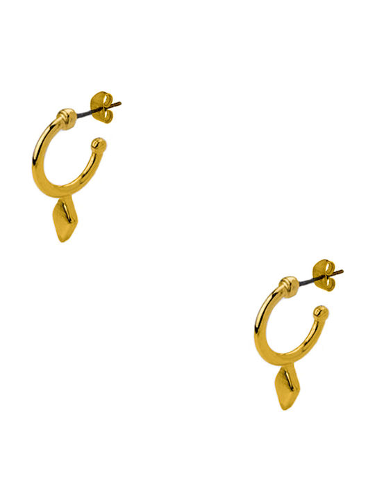 Earrings Hoops Gold Plated