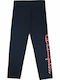 Kids Legging Sports Long Navy Blue