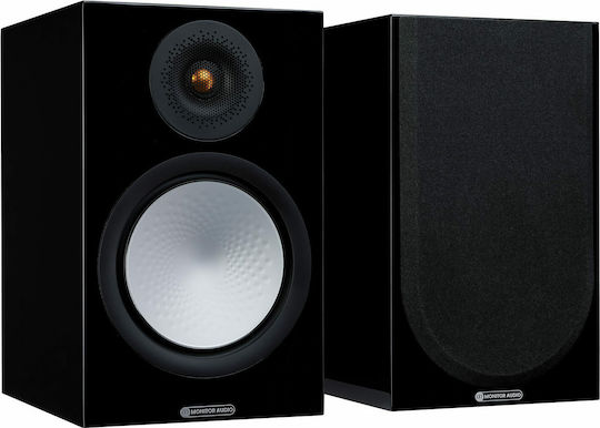 Monitor Audio Silver 100 7G Ζεύγος Ηχείων Hi-Fi Βιβλιοθήκης 120W 2 Δρόμων Π23xΒ33.2xΥ37.5εκ. Μαύρο