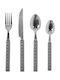 Geo Cutlery set Gray 24pcs