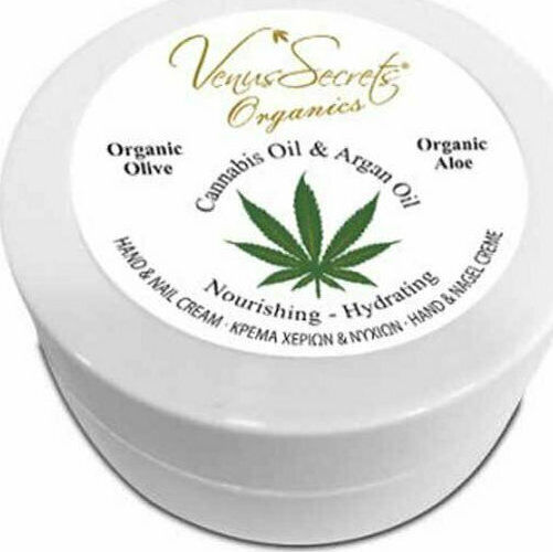Venus Secrets Cannabis Oil & Argan Oil Ενυδατική Κρέμα Χεριών & Νυχιών για Σκασμένα Χέρια 75ml