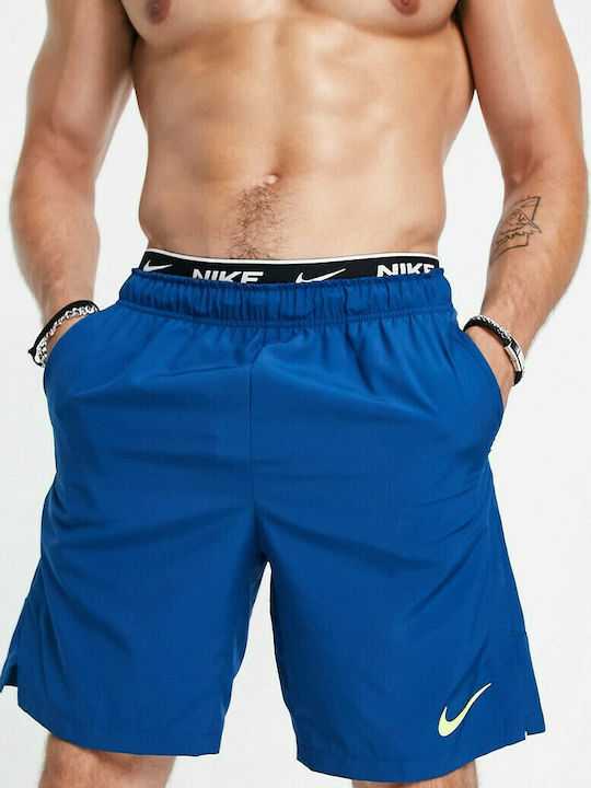 Nike Flex Men s Sports Dri Fit Monochrome Shorts Blue CU4945 476