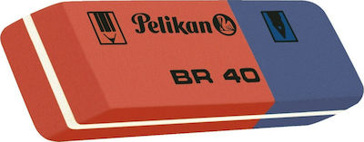 Pelikan Eraser Set for Pencil and Pen ΒR40 Classic Blue-Red 619577 1pcs