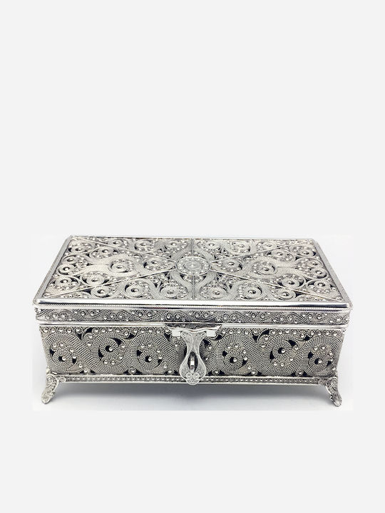 Karvounis Casetă Metalică Pentru Bijuterii 23.5x7x7cm
