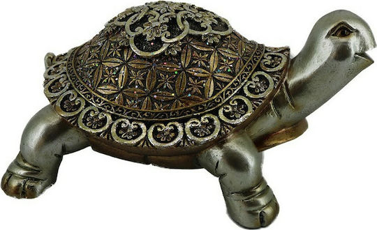 Karvounis Decorative Turtle Polyresin in Olive oil - Gold 18.5x13x9.5cm 1pcs