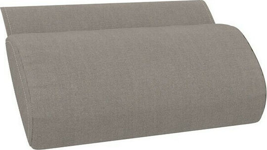 Siesta Exclusive Wasserdichtes Sonnenbank-Kissen mit Rückenlehne Slim Hellbraun 41x23cm