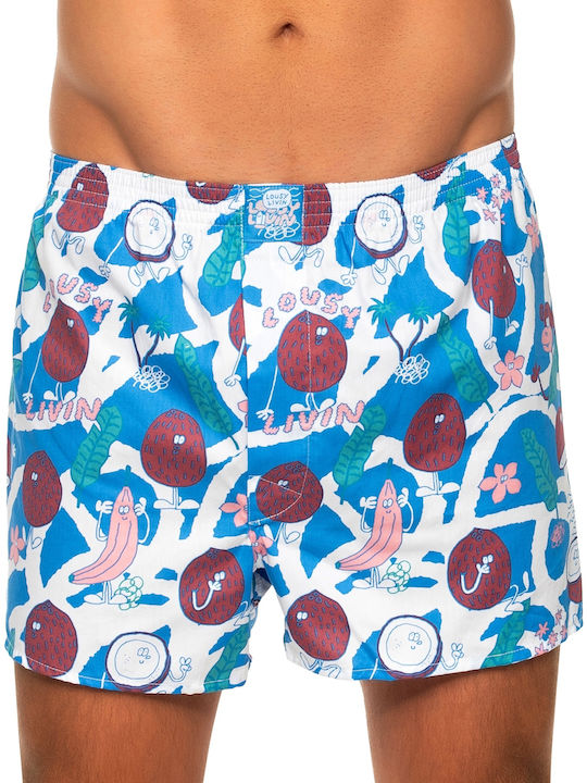 LOUSY LIVIN BOXERSHORTS KOKOSNUSS WEISS Lousy Livin hellblau hellblau LUUWCOCO