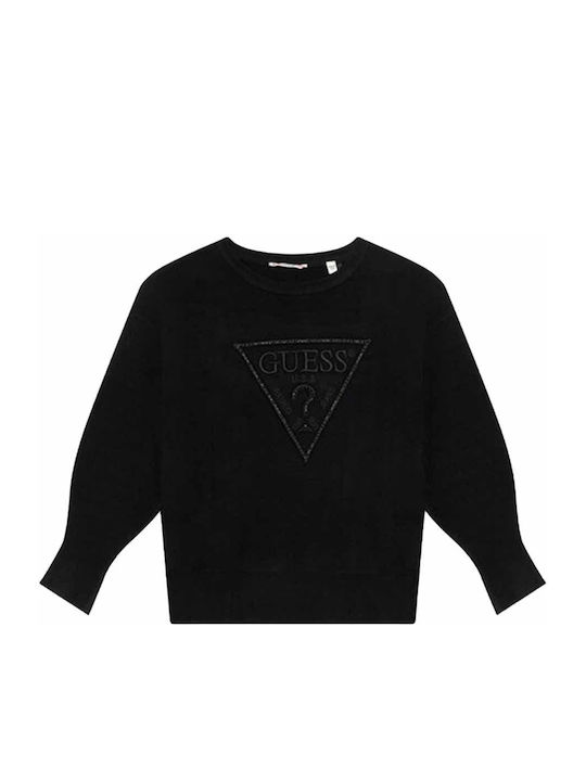 Guess Kids' Sweater Long Sleeve Black