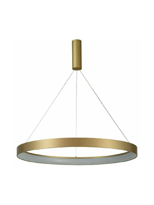 Home Lighting Pendant Lamp with Built-in LED Gold