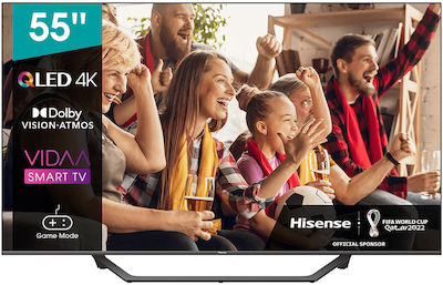 Hisense Smart Τηλεόραση 55" 4K UHD QLED 55A7GQ HDR (2021)