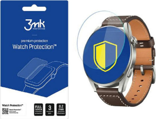 3MK Premium Flexible Tempered Glass for the Huawei Watch 3 Pro 3pcs