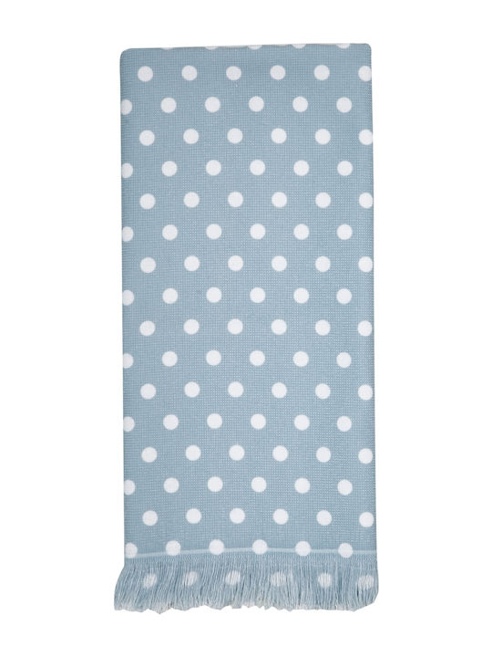 Kentia Tartar 19 Towel made of 100% Cotton in Blue Color 40x60cm 1pcs