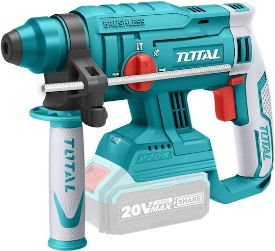 Total Κρουστικό Σκαπτικό Πιστολέτο Μπαταρίας Brushless 20V 2x4Ah με Υποδοχή SDS Plus TRHLI22012