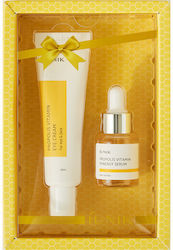 iUNIK Propolis Vitamin Skin Care Set for Αnti-ageing & Brightening with Serum & Eye Cream