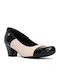 Piccadilly Leder Pumps mit Chunky mittelhohem Absatz Mehrfarbig