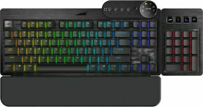 Mountain Keyboard Everest Max Gaming- Mechanische Tastatur Volle Größe mit Cherry MX Blau Schaltern und RGB-Beleuchtung (Englisch US) Schwarz