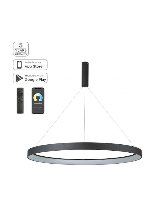 Home Lighting Amaya Μοντέρνο Κρεμαστό Φωτιστικό με Ενσωματωμένο LED σε Μαύρο Χρώμα