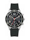 Mark Maddox Watch Chronograph Battery with Black Rubber Strap