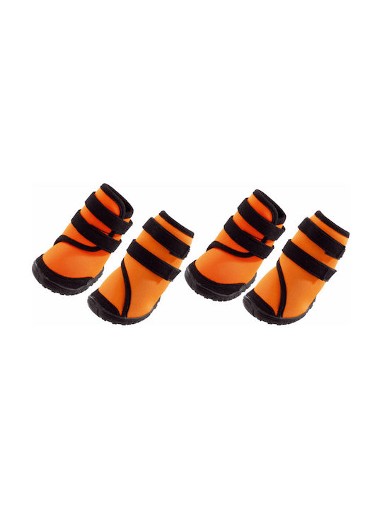 Ferplast Trekking Shoes Παπούτσια Σκύλου Medium Orange 8x6.5x11cm σε Πορτοκαλί Χρώμα 4τμχ