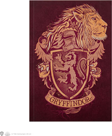 Distrineo Harry Potter Notebook 120 Sheets A5 Ruled Red
