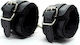 Fetish Addict Fur Lined Adjustable Anklecuffs 35cm Χειροπέδες σε Μαύρο Χρώμα