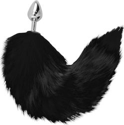Darkness Darkness Furry Tail Butt Plug Anal Plug Black 8cm