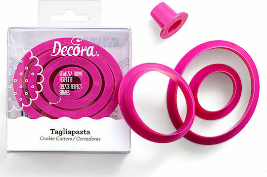 Decora Κουπ Πατ Στρογγυλά Πλαστικά 4τμχ