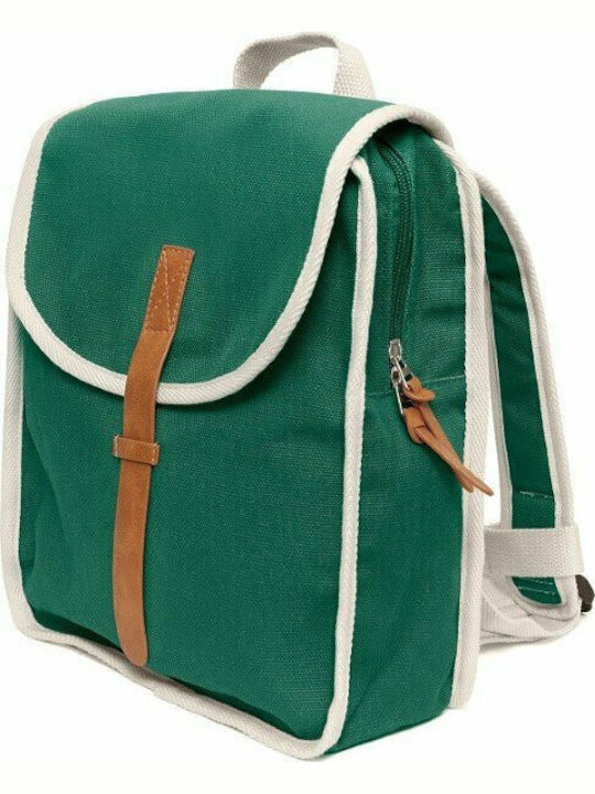 Petit Monkey Recycled Cotton Pine Σχολική Τσάντα Πλάτης Νηπιαγωγείου Πράσινη