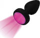 Booty Sparks Vibrating LED Light Πρωκτική Σφήνα με Δυνατότητα Ασύρματης Λειτουργίας και Δόνηση Small Μαύρη