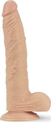 Lovetoy Glass Dildo with Balls and Suction Cup Flesh 24cm