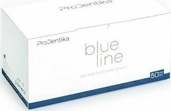 Prodentika Blue Line 3ply BFE ≥ 99% Type IIR Protective Mask Non-Reusable Type IIR Surgical Blue 50pcs