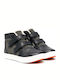Rennon II Leather Kids Boots with Velcro Blue