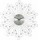 Ankor With Crystals Wall Clock Metallic Silver Ø49cm