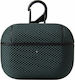 Hurtel Nylon Hard Текстилен Калъф с Кука в Зелен Цвят за Apple AirPods Pro
