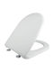 Elvit Bakelite Toilet Seat White D-Shape 41.5-47cm