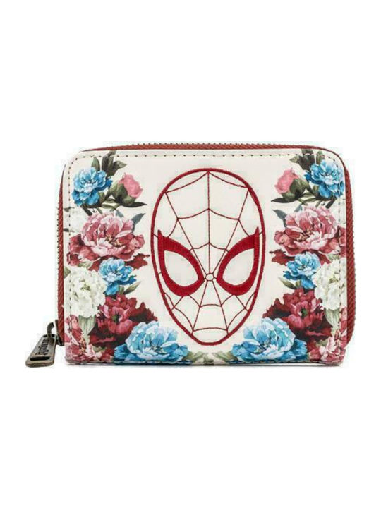 Loungefly Marvel Floral Zip Around Portofel pentru copii pentru Fata Bej MVWA0144