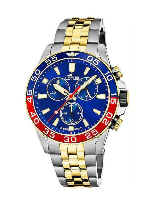 Lotus Watches Мъжки Часовник 43.8мм Хронограф Н...