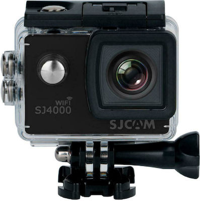 SJCAM SJ4000 Action Camera 4K Ultra HD Υποβρύχια με WiFi Μαύρη με Οθόνη 2"