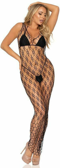 Leg Avenue 86965 Hexi Net Maxi Dress Sexy Φόρεμα Black