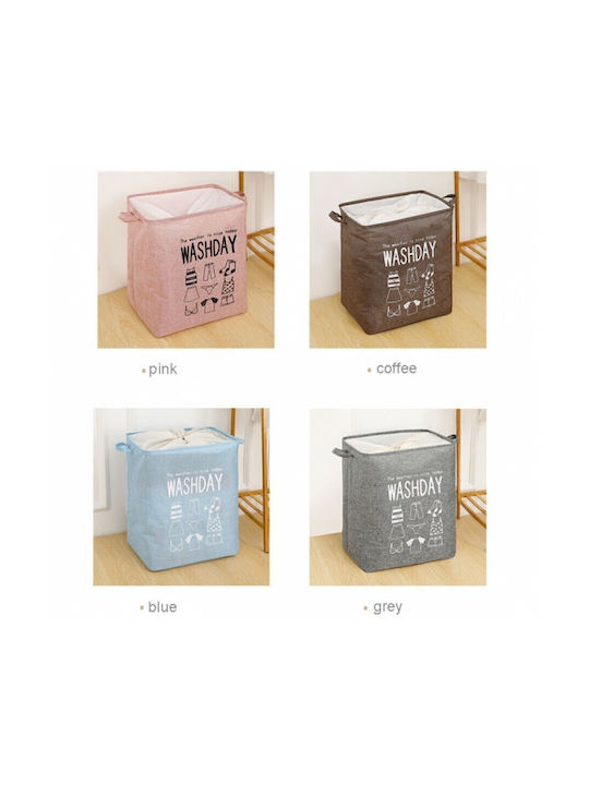 Etoile Washday MB294 Pink Fabric Collapsible Laundry Basket 37x28x52cm