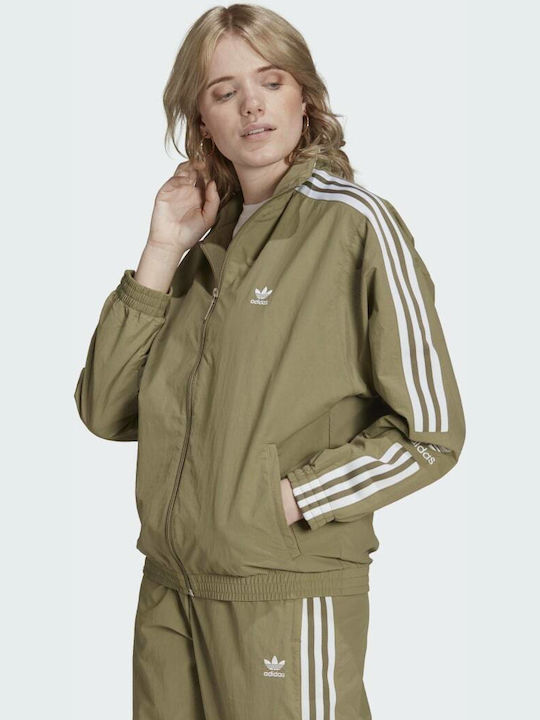 Adidas Originals Adicolor Classics Lock Up Γυναικείο Αθλητικό Μπουφάν Orbit Green