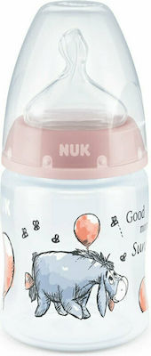 Nuk Plastikflasche First Choice Plus Temperature Control Winnie Gegen Koliken mit Silikonsauger für 0-6 Monate Pink Garry 150ml 1Stück 10.743.932