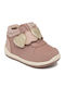 Mayoral Kids Leather Anatomic Boots with Hoop & Loop Closure Pink