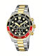 Lotus Watches Ceas Barbati 44.5mm Cronograf Baterie cu Brățară din Metal