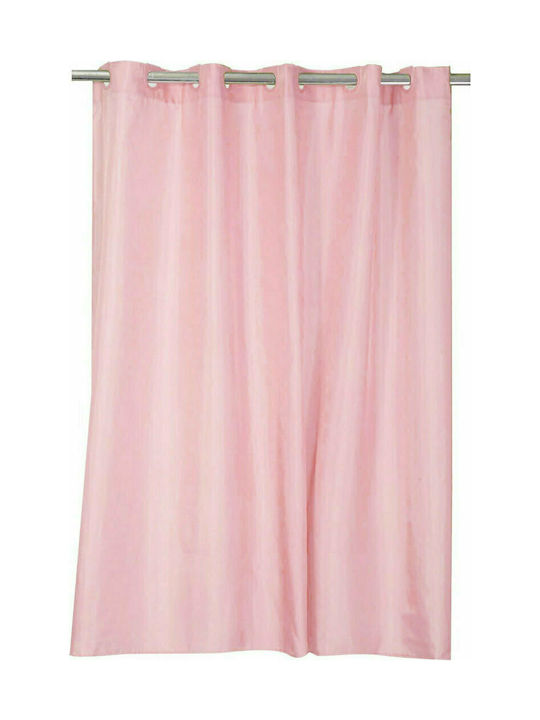 Nef-Nef Shower Κουρτίνα Μπάνιου Υφασμάτινη με Τρουκς 180x200 cm 1163 Pink